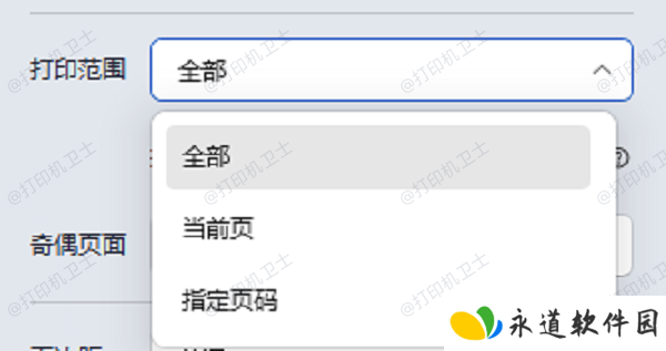检查打印设置